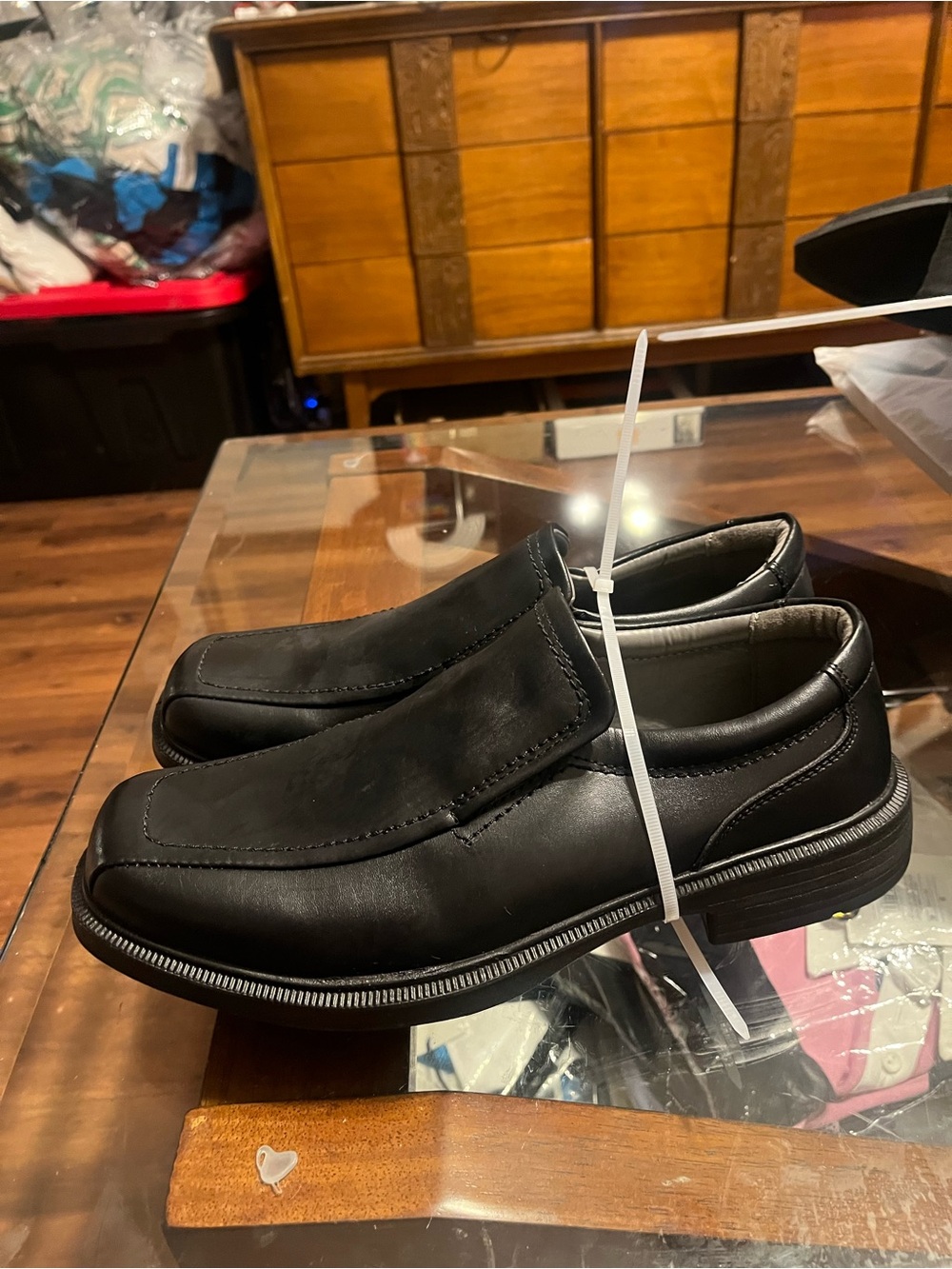 Deerstags Men's Black Slip-On Loafers 10.5 wide